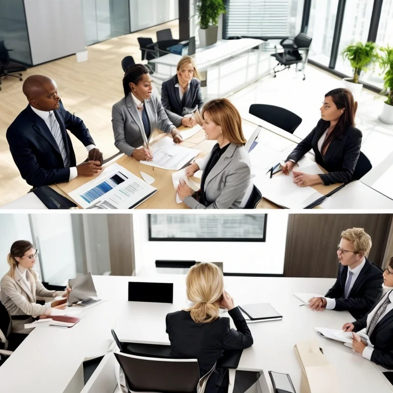 法律相談を受けるビジネスチーム